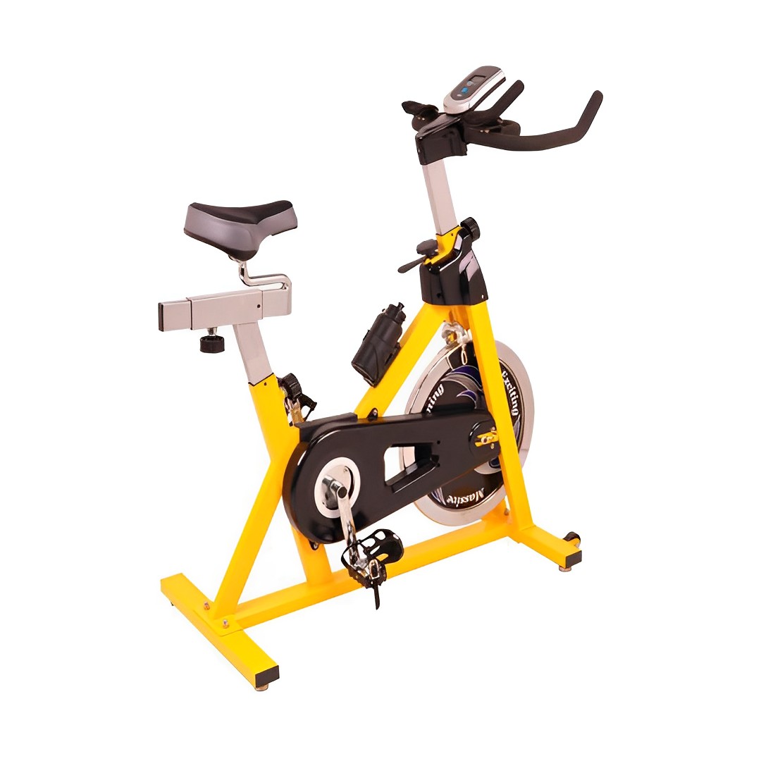 yellow and black exercise bike